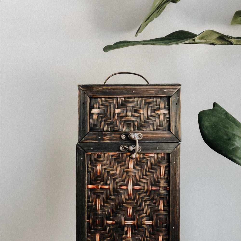 Rattan wine box
